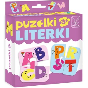 PUZZELKI LITERKI 3+, KANGUR