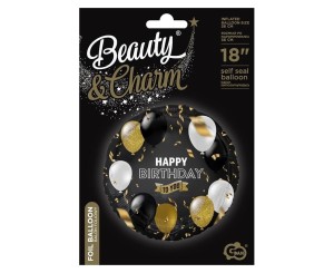 BALON FOLIOWY HAPPY BIRTHDAY TO YOU 45CM