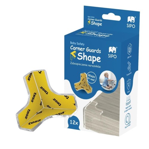Zabezpieczenie mebli transparentne T 12szt, Sipo