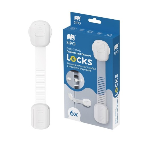 Zabezpieczenia do szaf i szuflad 6szt, Sipo