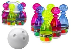 ZESTAW DO GRY W KRĘGLE 6EL PRZEŹROCZYSTE KOLOROWE