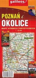 MAPA ATRAKCJI TUR. - POZNAŃ I OKOLICE PÓŁ.1:50 000