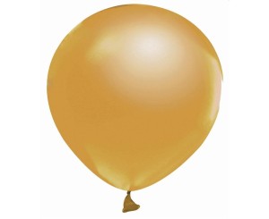 BALONY BEAUTY&CHARM METALIKI ZŁOTE 20SZT