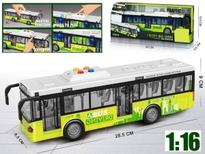 AUTOBUS ZIELONY ŚWIATŁO DŹWIĘKI 1:16, MADEJ