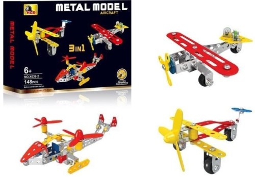 Zestaw konstruktor metal 3w1 Aircraft, Merkpol