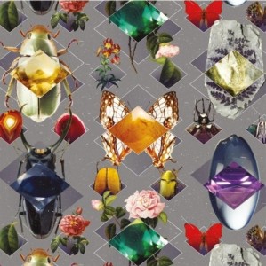 KARNET KWADRAT Z KOPERTĄ BEETLES AND JEWELS