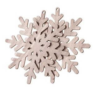 BAZA DREWNIANA - ŚNIEŻYNKI 15CM 2SZT