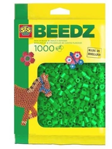 Koraliki do prasowania zielone 1000szt, SES