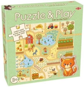 PUZZLE Z GRĄ: KOT NA FARMIE, TACTIC