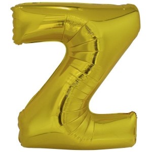 BALON FOLIOWY LITERA Z ZŁOTA 60X86CM