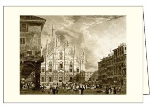 KARNET Z KOPERTĄ ITW 015 MILANO PIAZZA DEL DUOMO 2