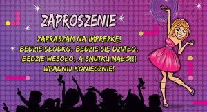 ZAPROSZENIA YOUNG NR 14 (OPAKOWANIE 10 SZT)