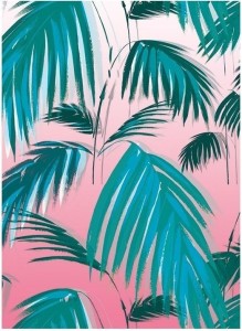 KARNET B6 Z KOPERTĄ SUNSET PALMS