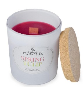 ŚWIECZKA SOJOWA SPRING TULIP BIAŁA 135G