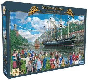 PUZZLE 1000 STATEK SS GREAT BRITAIN, GIBSONS