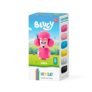 HEY CLAY - FIGURKA BLUEY COCO + AKCESORIAMI 5PAK