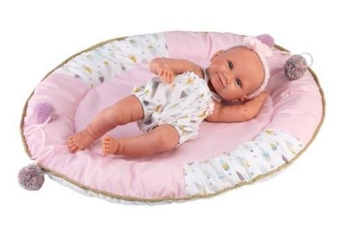 Lalka winylowa bobas Nica w kokoniku 40cm, Llorens