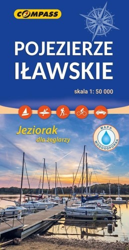 Mapa turystyczna - Pojezierze Iławskie laminowana