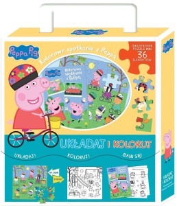PEPPA PIG. UKŁADAJ I KOLORUJ