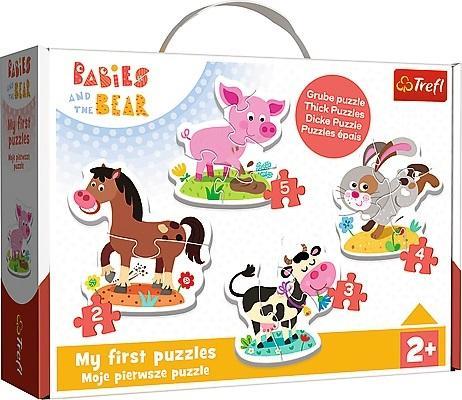Puzzle Baby Classic - Na farmie TREFL, Trefl