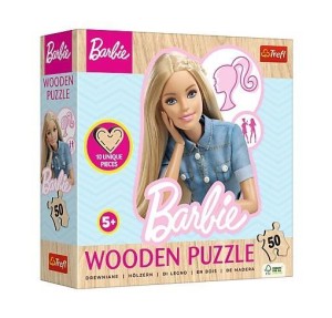 PUZZLE DREWNIANE 50 ULUBIONA MODNA BARBIE TREFL