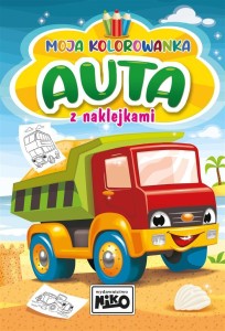 MOJA KOLOROWANKA Z NAKLEJKAMI AUTA, ARTUR RAJCH