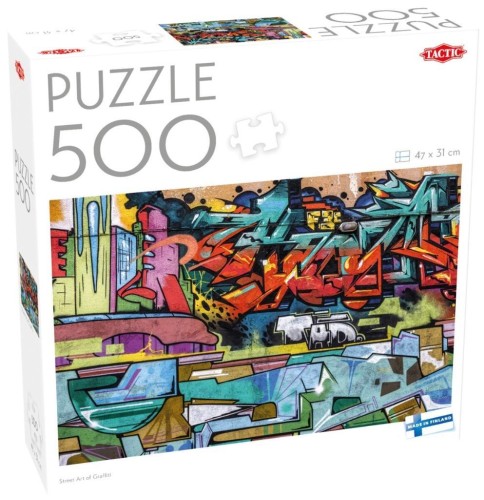 Puzzle 500 Sztuka uliczna graffiti, Tactic