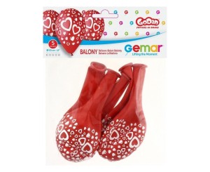 BALONY PREMIUM SERDUSZKA 30CM 5SZT