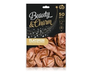 BALONY BEAUTY&CHARM PLATYNOWE 30CM 50SZT