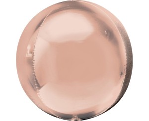 BALON FOLIOWY KULA JUMBO RÓŻOWO-ZŁOTA