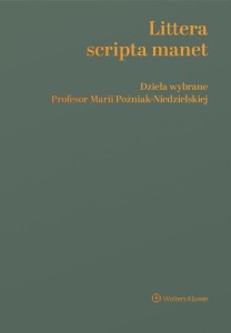 LITTERA SCRIPTA MANET DZIEŁA WYBRANE PROFESOR...