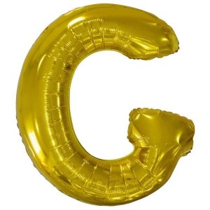 BALON FOLIOWY LITERA G ZŁOTA 74X86CM