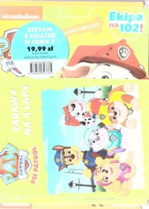 ZESTAW 3 KSIĄŻECZEK: PSI PATROL, PRACA ZBIOROWA