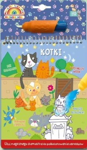 MALOWANKA Z FLAMASTREM WODNYM - KOTKI
