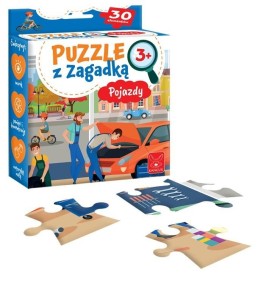 PUZZLE Z ZAGADKĄ POJAZDY 3+, KANGUR