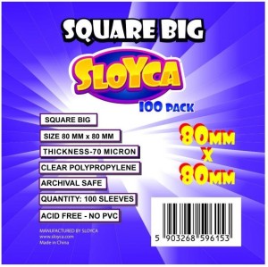 KOSZULKI SQUARE BIG 80X80MM (100SZT) SLOYCA