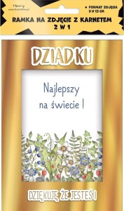 KARNET RAMKA DZIADEK LAS