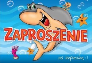 ZAPROSZENIE ZZ-035 IMPREZKA REKIN (5 SZT.)