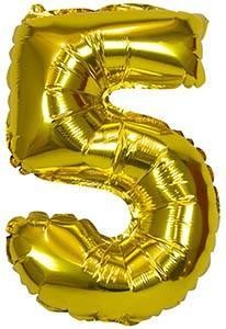 BALON FOLIOWY XXL 5 ZŁOTY 61CM