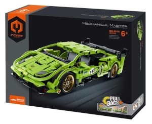 KLOCKI AUTO WYŚCIGOWE ZIELONE 457EL, IMMASTER-KOCO