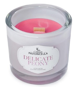 ŚWIECZKA SOJOWA DELICATE PEONY BIAŁA 170G