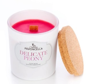 ŚWIECZKA SOJOWA DELICATE PEONY BIAŁA 135G