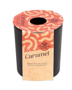 ŚWIECZKA SOJOWA POWĄCHAJ MNIE CARAMEL CZARNA