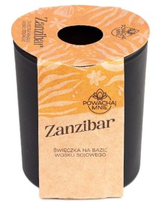 ŚWIECZKA SOJOWA POWĄCHAJ MNIE ZANZIBAR CZARNA