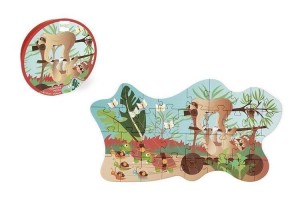PUZZLE 35 KONTUROWE LENIWCE, SCRATCH