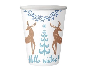 KUBECZKI PAPIEROWE HELLO WINTER 250ML 6SZT
