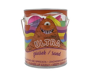 ULTRA PIASEK 900G POMARAŃCZOWY + 4 FOREMKI MUFFIN