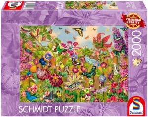 PUZZLE PQ 2000 OGRÓD MOTYLI, SCHMIDT