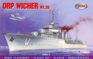 OKRĘT ORP WICHER WZ. 36 POLSKI NISZCZYCIEL II WŚ