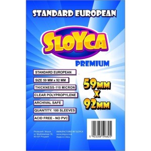 KOSZULKI STANDARD EUROPEAN PREMIUM 59X92MM 100SZT
